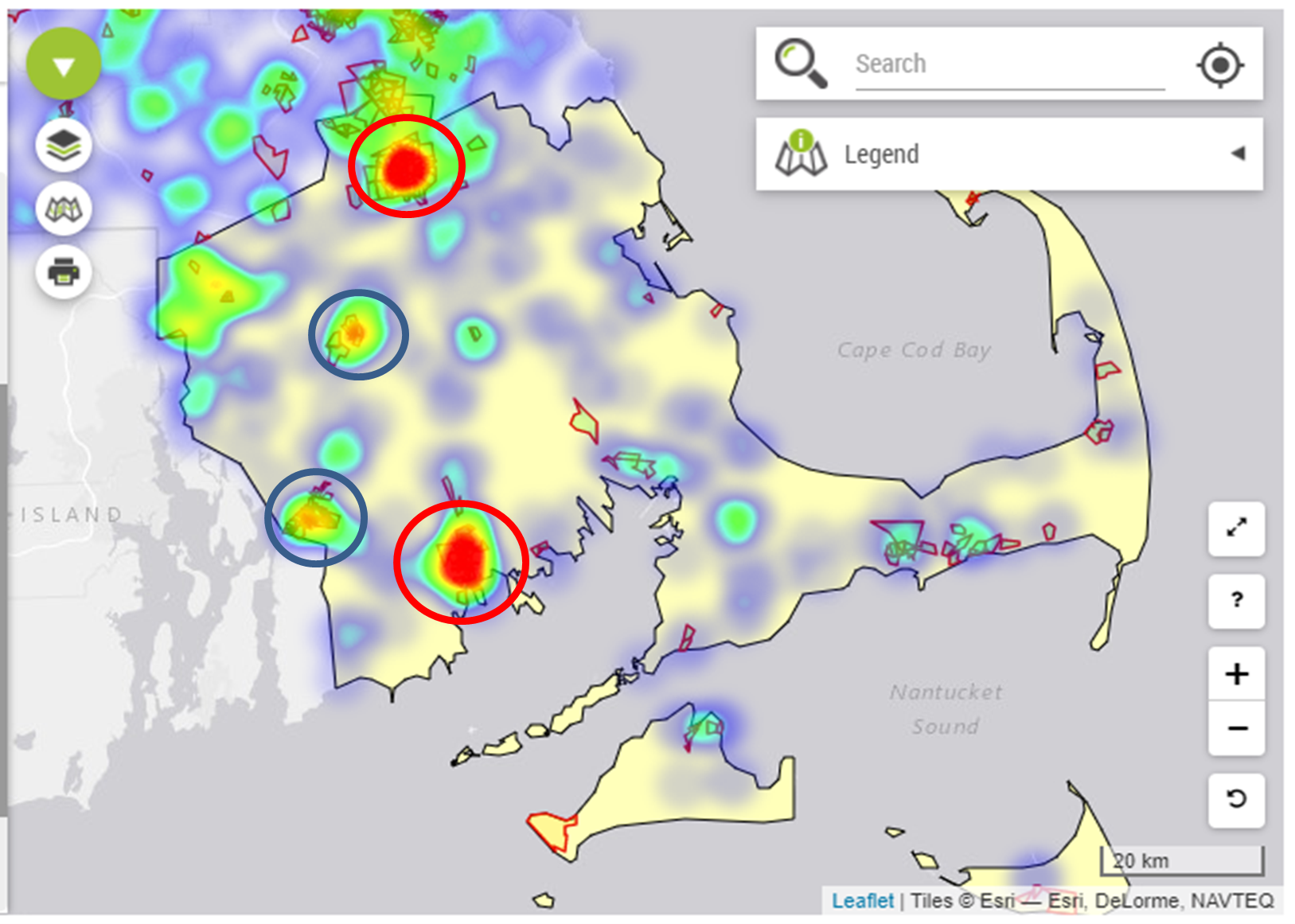 Sample of a heat map 